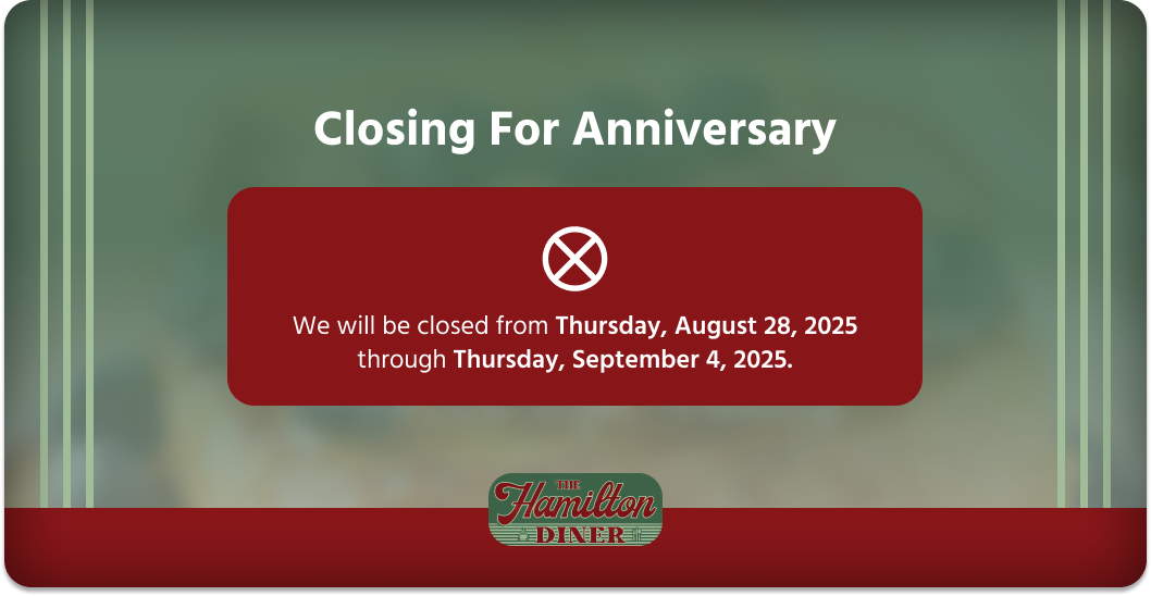 Hamilton Diner Special Offer