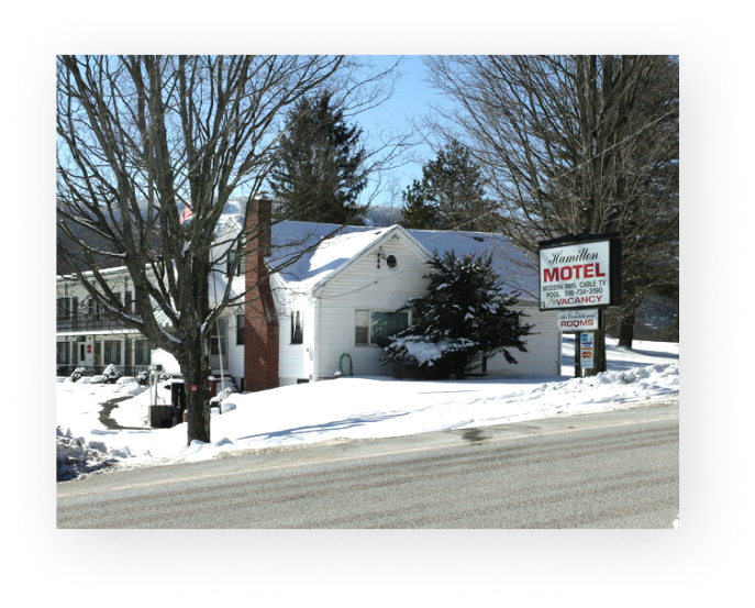 Hamilton Motel in Winter